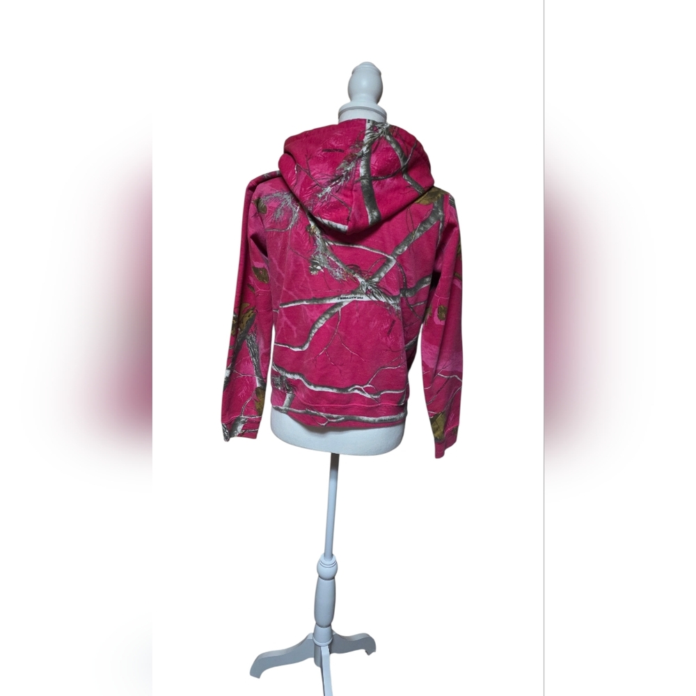 Realtree Pink Camo Hoodie Women’s Size Small Cozy Winter Pullover Hunting - Picture 3 of 6